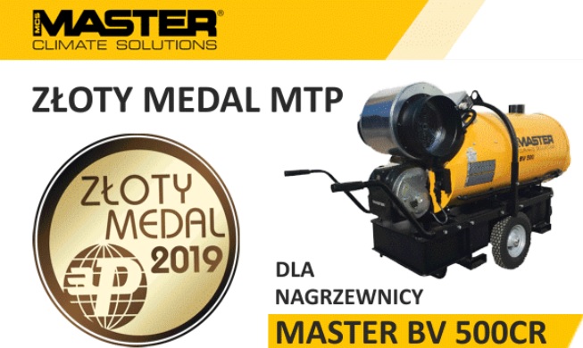 Złoty medal dla nagrzewnicy MASTER BV 500CR