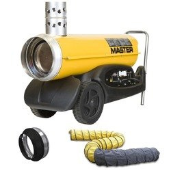 Nagrzewnica olejowa Master BV 77 E + giętkie przewody 4515.553 + zestaw podłączeniowy