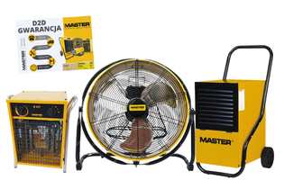 Profesjonalny Zestaw do Osuszania - Plus Master (DH 752+B 5 IT + DF 20P) + Pakiet Door to Door